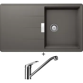 Granitový dřez Granitový dřez SET Schock TIA D-100 Silverstone + Schock COSMO 525001 chrom