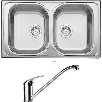 Nerezový dřez Nerezový dřez SET Blanco TIPO 8 nerez přírodní lesk 511924 + Blanco DARAS chrom 517720