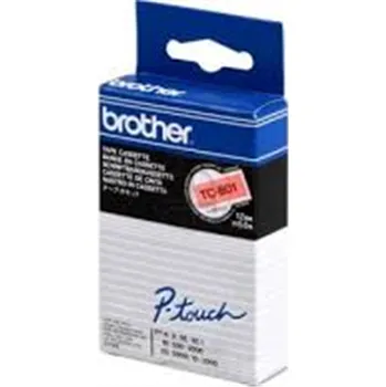 Pásek do tiskárny Páska Brother TC-B01 (Černý tisk/signální oranžový podklad)