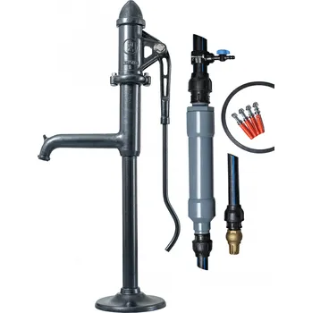 Čerpadlo proStudnu Ruční pumpa Standard II REPAS, ČERNO-STŘÍBRNÁ, KOMPLET S MONTÁŽÍ 1. Zvolte barvu pumpy: ČERNO-STŘÍBRNÁ, 2. Zvolte hloubku studny: 3 m