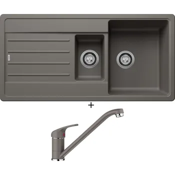 Kuchyňský dřez Granitový dřez SET Blanco LEGRA 6 S šedá vulkán 527271 + Blanco DARAS šedá vulkán 526934