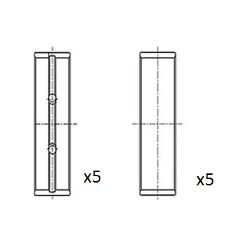Rozvod motoru Loziska klikove hridele FAI AutoParts BM1112-STD