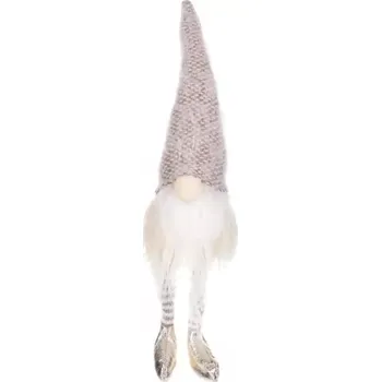 Vánoční dekorace Vánoční skřítek - šedivozlatý ZM1374 - SLEVA 3% s kodem radost25