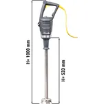 G.Gastro HAMILTON BEACH | BigRig™ HMI021 - Ruční mixér vč. mixovací tyče 533 mm - 1 kW - plynulá regulace otáček