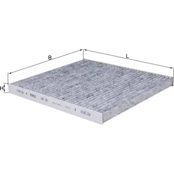 Kabinový filtr Filtr, vzduch v interiéru MAHLE LAK 301