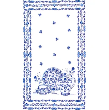 Utěrka Snový svět Cibulák Čajový servis - lněná utěrka