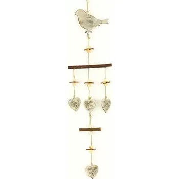 Kovová dekorace ptáček ZA8679 - SLEVA 3% s kodem radost25