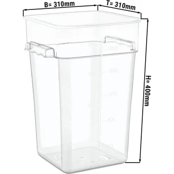 Dóza na potraviny G.Gastro Nádoba na potraviny - 20,8L