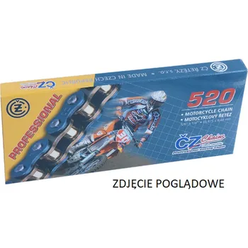 Řetězová sada pro motocykl CZ hnací řetěz 520 MX (114 článků) zlatá (MOTOCROSS) do 450 ccm (35,8 KN) + spona (CZ hnací řetěz 520 MX (114 článků) zlatá (MOTOCROSS) do 450 ccm (35,8 KN) + spona)