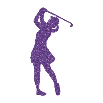 Polep vozidla SAMOLEPKA Golfistka 012 levá (87 - Ultra Metalic fialová) NA AUTO, NÁLEPKA, FÓLIE, POLEP, TUNING, VLASTNÍ TEXT, TISK, AUTOSAMOLEPKY.cz, POLEPY, OBRÁZEK, LOGO, SAMOLEPKY