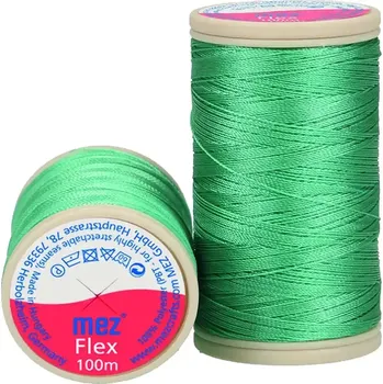 Nit Elastická polyesterová nit 2088 Středně zelená (MEZ FLEX 120)