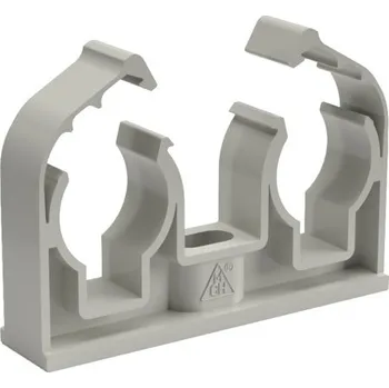 hadicová spona Příchytka D 2 x 25 s klipem (50 ks)