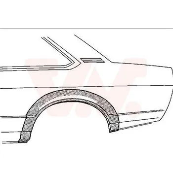 Blatník karosérie Boční stěna VAN WEZEL 3757145