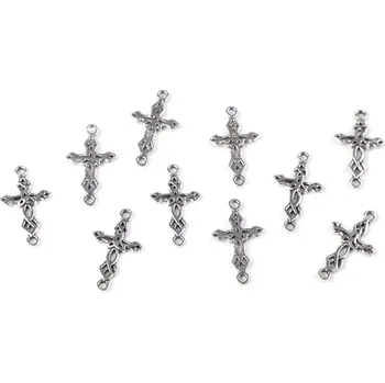 Materiál na výrobu šperku Kovový přívěsek křížek