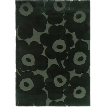 Koberec Vopi Designový vlněný koberec Marimekko Unikko zelený 132207 Brink & Campman (Varianta: 140 x 200)