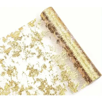 Šerpa zlatý dekor 28cm/2,75m