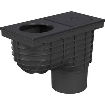 kanalizace Lapač střešních splavenin spodní D125, litinový povrch, pro svod D100