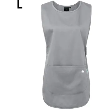 Kuchyňská zástěra G.Gastro KARLOWSKY | Šatová zástěra Essential - platinově šedá - velikost: L