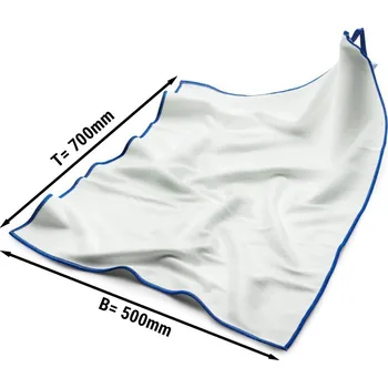 Utěrka G.Gastro (10 Kusů) Utěrka z mikrovlákna na leštění nádobí bílá - 50 x 70 cm