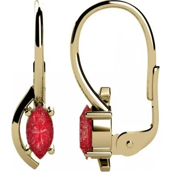 Šperk Couple, Originální náušnice Stella – žluté zlato s barevnými zirkony, 585-68-3-0220.0Z00.0.00.004.08