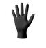 Vyšetřovací rukavice Mercator Medical Gogrip nepudrované černé 50 ks