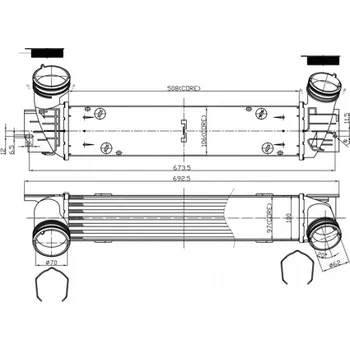 Chladič motoru Chladič turba HART 620 786