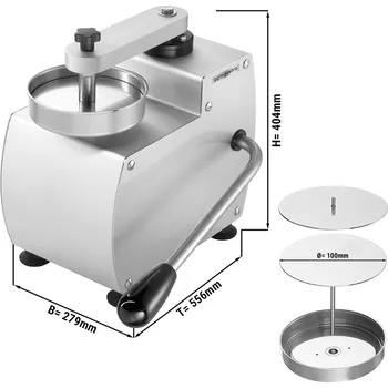 Toustovač G.Gastro Commercial Manual Burger Press - 100 mm Ø only - Stainless steel - Made in Europe