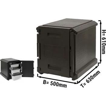 Dóza na potraviny G.Gastro Porter GN 1/1 - 83L | Thermobox | Izolační box | Polystyrenový box | Polibox | Ohřívací box