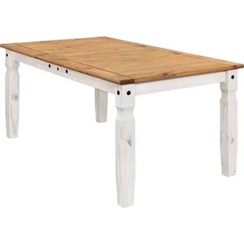 Jídelní stůl IDEA nábytek Corona jídelní stůl 178 x 92 cm bílý vosk