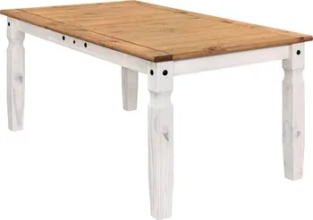 Jídelní stůl IDEA nábytek Corona jídelní stůl 178 x 92 cm bílý vosk
