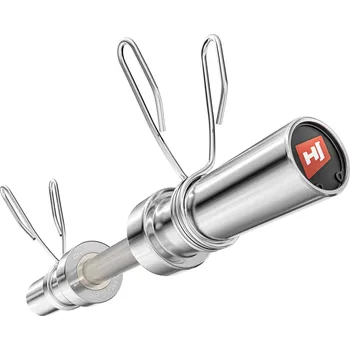 Tyč činky Hop-Sport Olympijská tyč 50 cm (50 mm) s bezpečnostnou objímkou