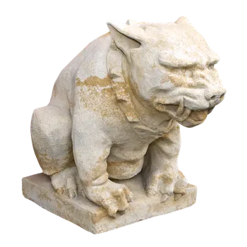 Zahradní dekorace ZahradniDekorace zvířata na zahradu - Buldok, výška 45 cm, 57 kg