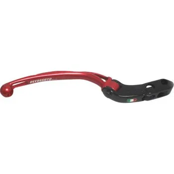 Brake lever ACCOSSATO aluminium, master cylinder červená LV005R-19-C-NRST