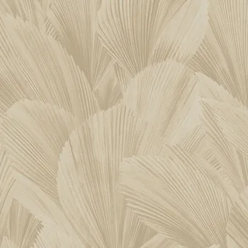 Tapeta Eijffinger Krémová vliesová tapeta na zeď, listy, 340120, Gilded, Eijffinger, velikost 10 x 0,52 m