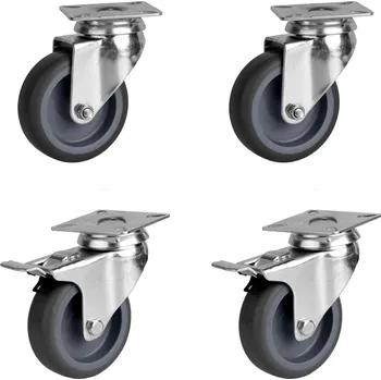 Lednice G.Gastro Kolečka pro ledničky (2x s brzdami a 2x bez brzd)