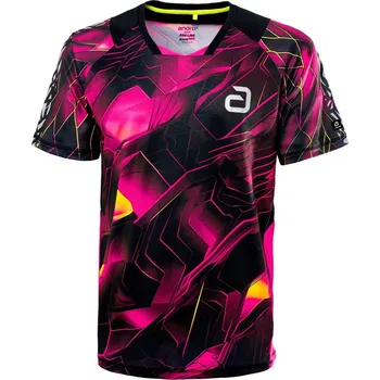 Pánské tričko Polokošile andro Nayton černá/fialová černá/fialová XXXL