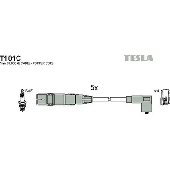 Zapalovací kabel Sada kabelů pro zapalování TESLA T101C