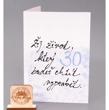 Přání - 30 - žij život, který budeš chtít vyprávět - modrá