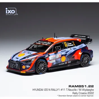 autíčko Hyundai i20 N Rally1 - Rally Crotia 2022 #11 Neuville - Wydaeghe 1:43 IXO