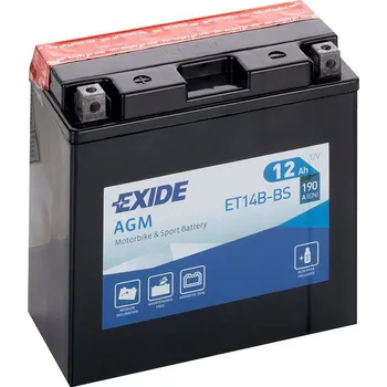 Motobaterie Motobaterie Exide Bike AGM 12V, 12Ah, ET14B-BS