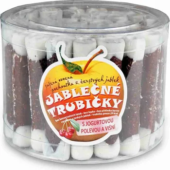 Bioprodukt JT Jablečné trubičky s jogurtovou polevou a višní 540 g