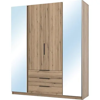 Šatní skříň Šatní skříň KAJA 2LU 2F 3S | 200 cm | se zrcadly | VYSOKÁ | evoke