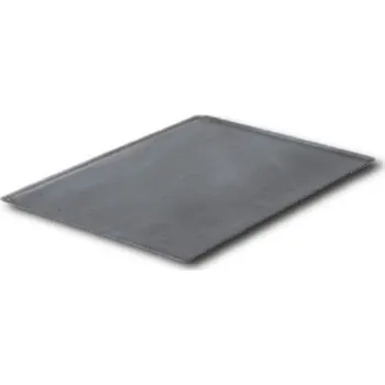 Plech na pečení TOMGAST Plech na pečení - černá ocel 530 x 325 x 10 mm, šikmý okraj