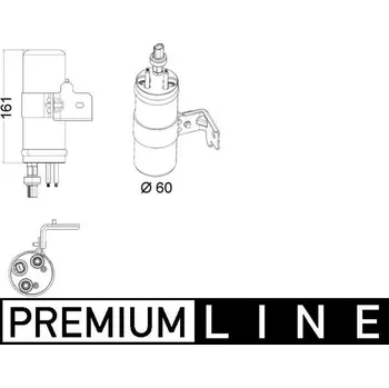 Sušič klimatizace Susarna, klimatizace MAHLE AD 6 000P