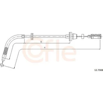 Plynové lanko Lanko plynu COFLE 12.7308