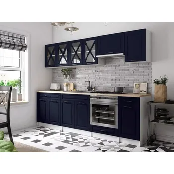 Kuchyňská linka Kuchyňská linka Gréta 260 tmavě modrá MAT - doprava zdarma - SLEVA 3% s kodem radost25