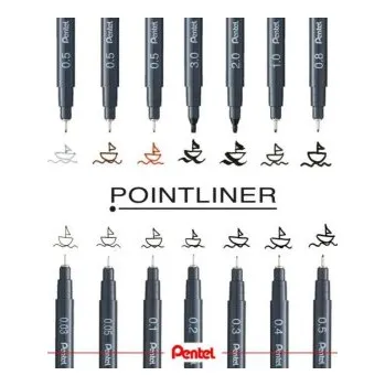 Pentel 0,4 black Pointliner S20P – 4A