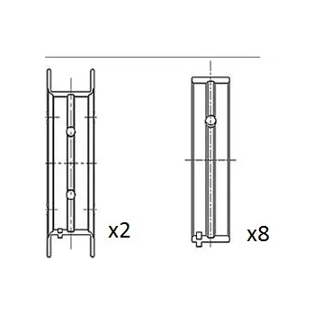 Rozvod motoru Loziska klikove hridele FAI AutoParts BM1053-STD
