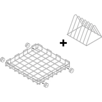 Myčka nádobí G.Gastro Koš pro myčku na hrnce - 665 x 665 mm