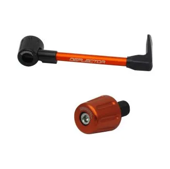 Lever guard ACCOSSATO with orange hose and joint right, aluminium DE004-041-TD-16